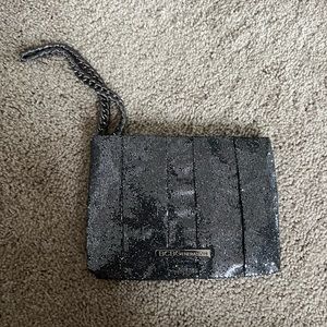 BCBG glitter wristlet